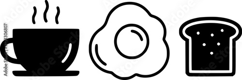 Breakfast glyph icon vector on white background. Flat vector breakfast icon symbol sign from modern accommodation collection for mobile concept and web apps