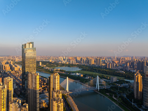 Wallpaper Mural Wuhan city landmark skyline scenery Torontodigital.ca