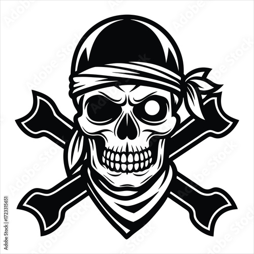 Skull And Crossbones Bandana