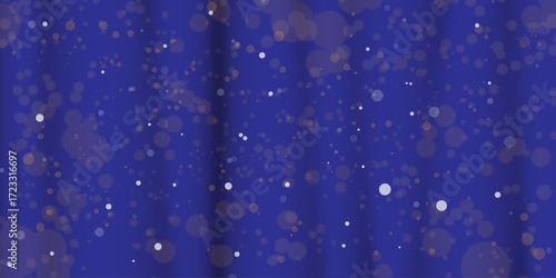 Blue light streams through the winter window, illuminating raindrops and a delicate snowflake pattern on the glass, suggesting a cold holiday season texture