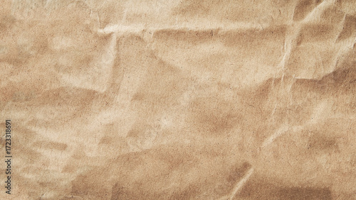 Brown crumple recycle paper background. 