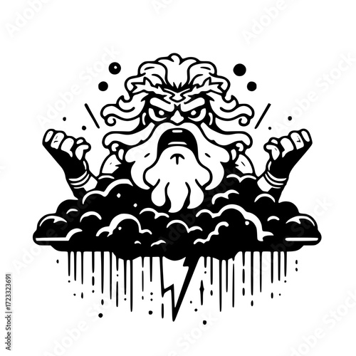 Zeus god of the sky and thunder