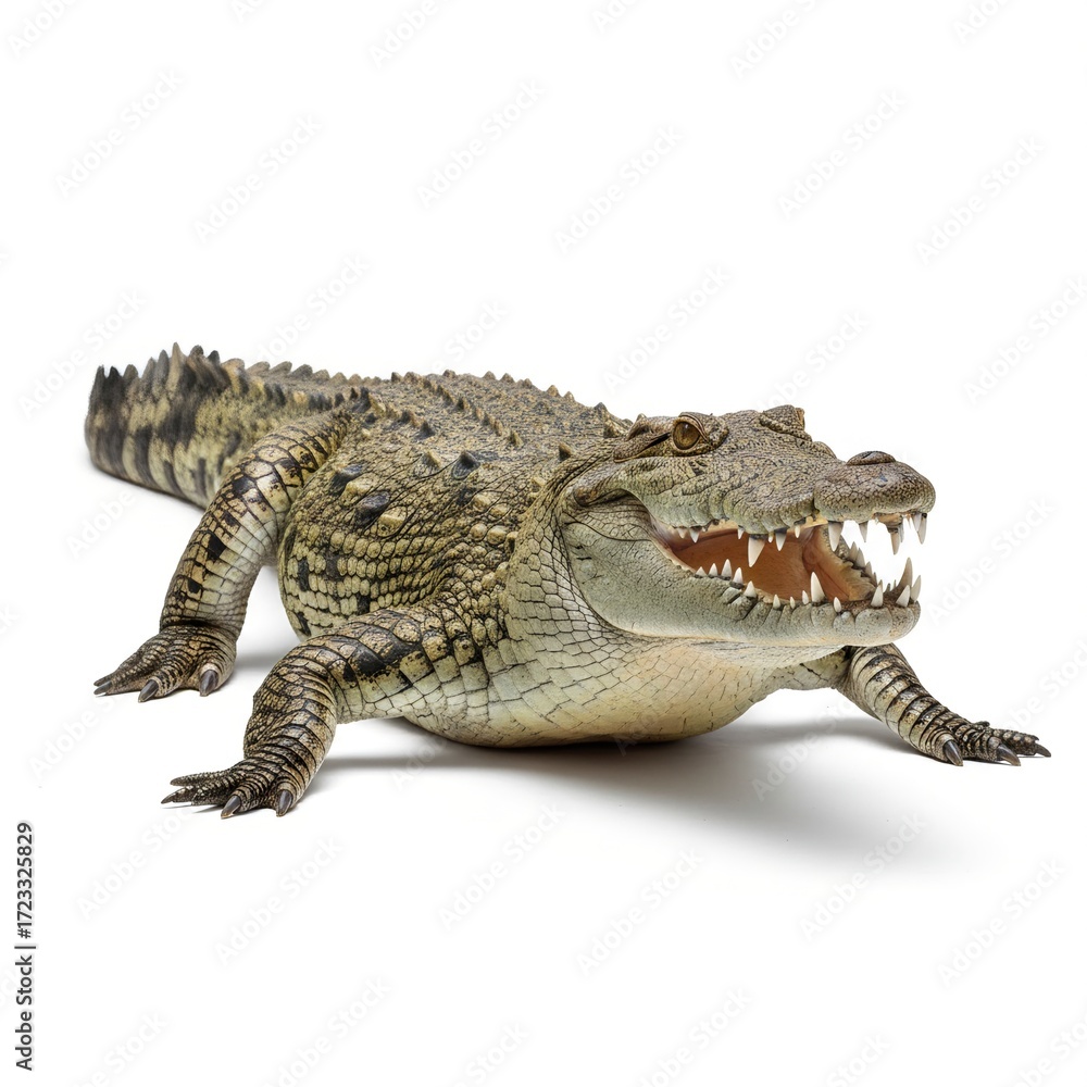 Obraz premium crocodile isolated on white