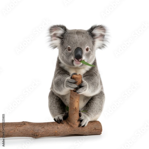 koala on white background