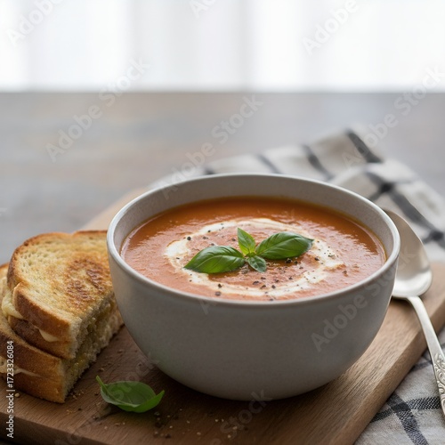 soup with bread