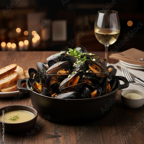 mussels with seafood