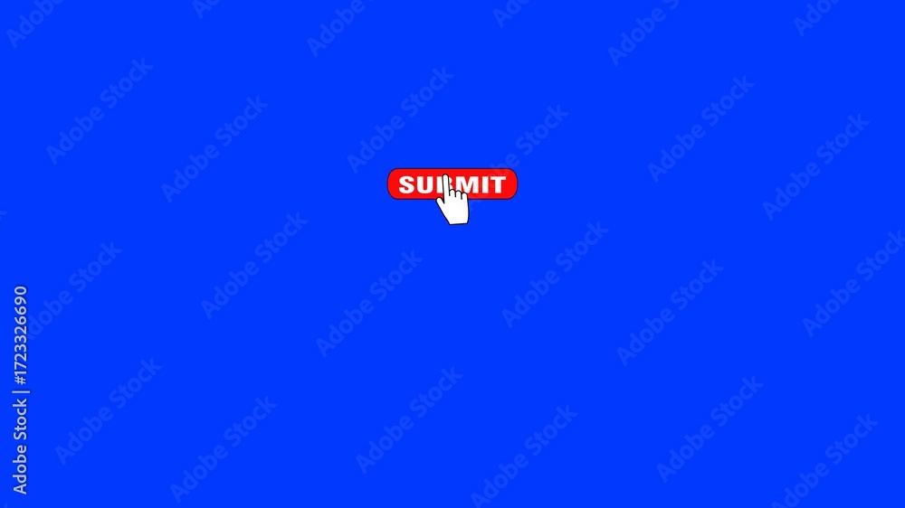 Submit button click animation with an arrow – UI motion graphic on a ...