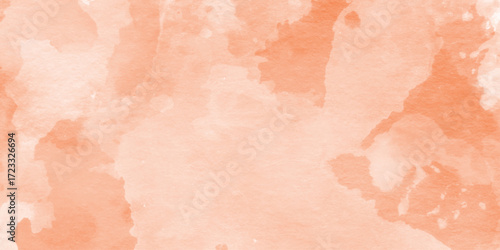 orange watercolor ink stains creating an abstract effect, abstract watercolor strokes in warm white and orange hues with white space, light highlights suggest sunlit areas, orange gradient texture.