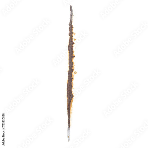 High-Resolution Rust Stain Texture on Transparent Background for Design and Industrial Use
