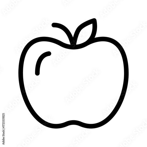 apple line icon