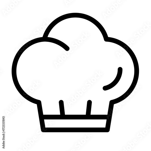 chef's hat line icon