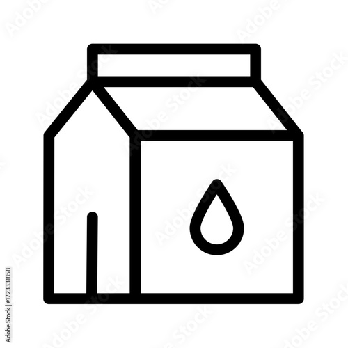 milk pack line icon