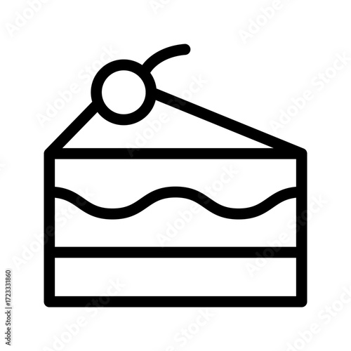 cake line icon