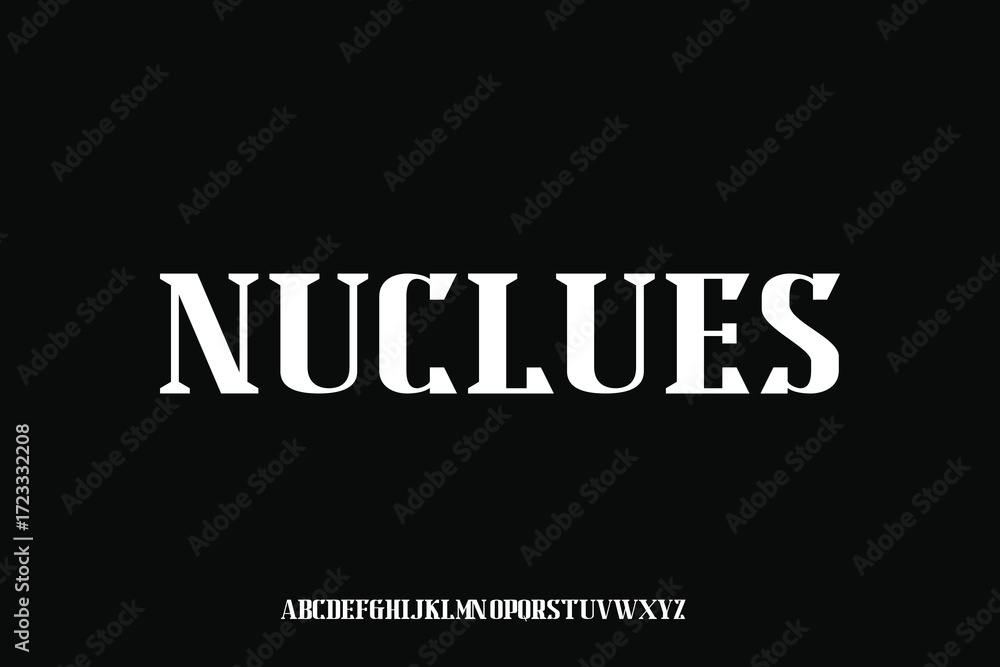 Obraz premium Display alphabet font vector design suitable for headline, poster, logo, magazine and many more