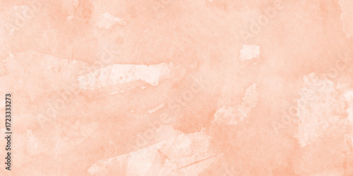 orange watercolor wash texture design, painting soft textured on wet white paper background, Isolated design element perfect for adding a pop of color and artistic flair.
