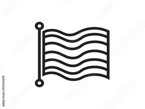 Modern pride celebration day icon with elegant vector design