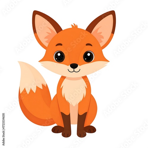 Cute cartoon fox