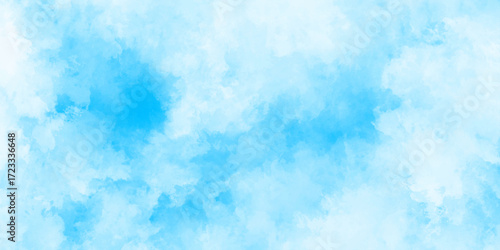 Abstract grunge sky blue soft painted watercolor paint splash. inspiring views of fluffy clouds blue sky background. cloudy blue sky various natural clouds and smoke. morning cloud in the sky.