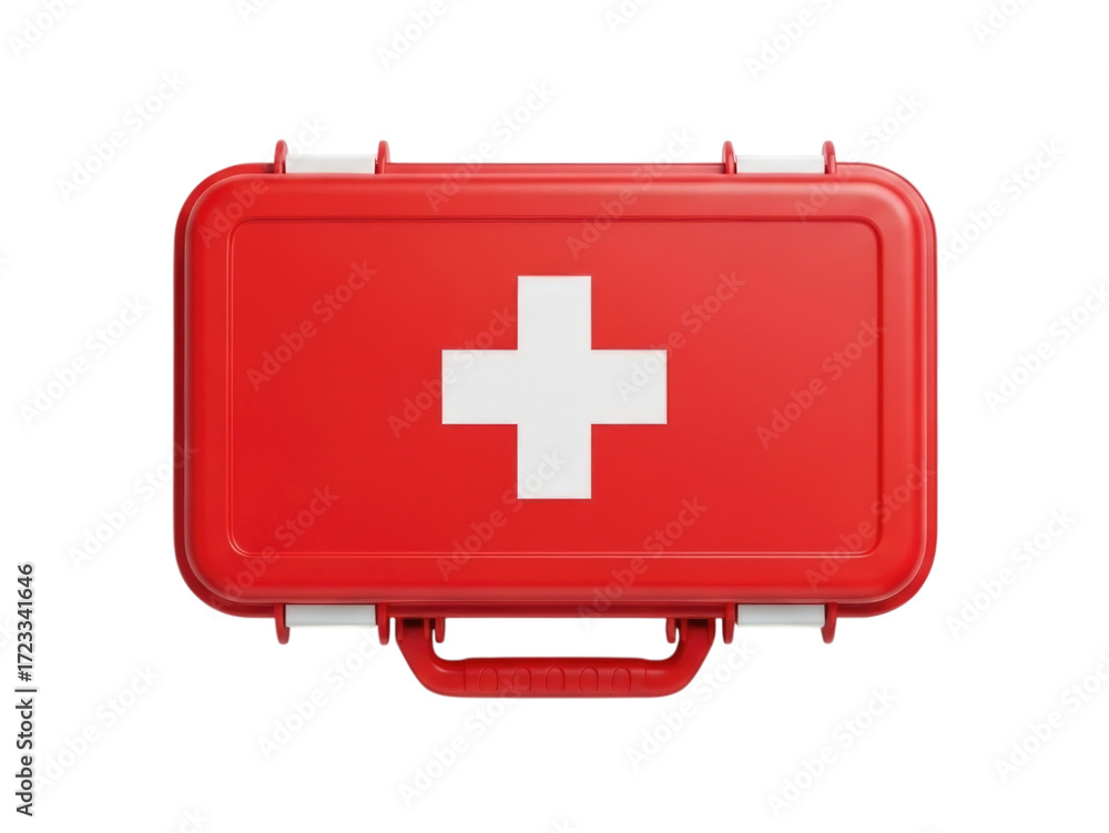 Fototapeta premium First Aid Kit transparent bg, cutout PNG