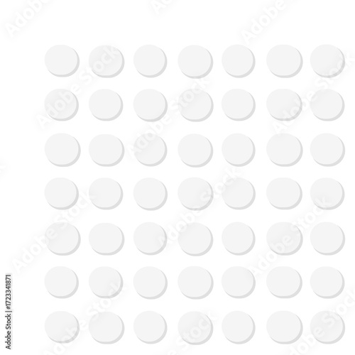 Minimalist White Embossed Grid Pattern