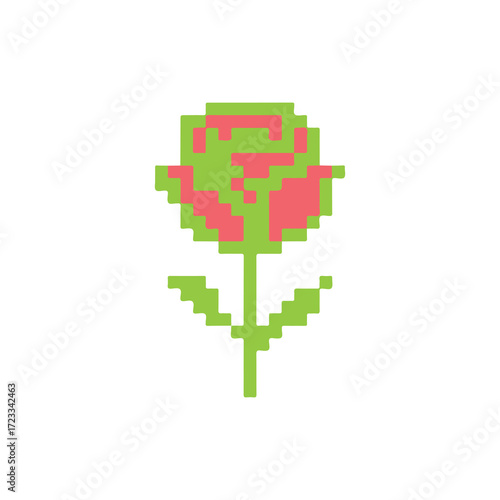 pixelate rose logo