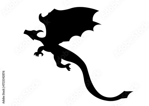ドラゴンのシルエット