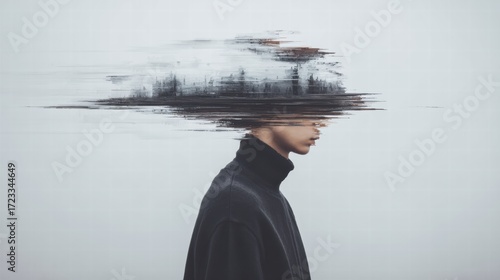 Feeling disconnected concept inability to express emotions mental isolation emptiness
.