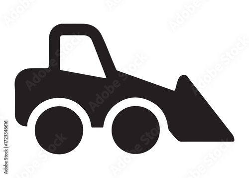 loader logo silhouette vector, tractor loader silhouette vector illustration, construction excavator silhouette vector, heavy construction machine loader logo silhouettes vector on white background