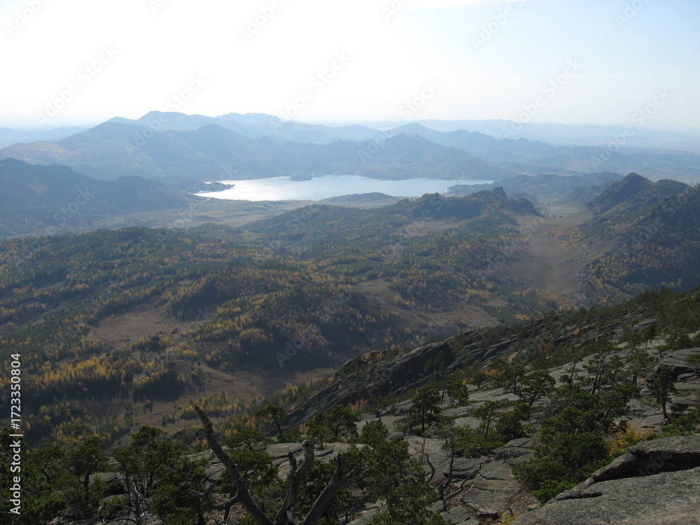 Fototapeta premium mountain landscape with fog