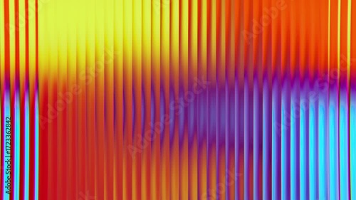 Reeded Glass Gradient Loop — Colorful Abstract Motion Background (4K)