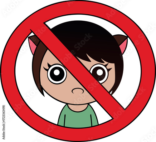 no kids icon, children ban doodle, not allowed child cartoon, stop kids vector, prohibited children doodle, kids restriction symbols, ban little boy girl, cartoon children banned, warning no kids sign