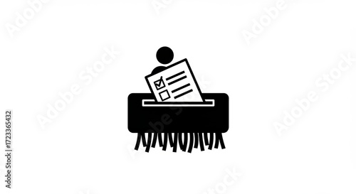 Confidential document being shredded, representing data security and privacy concerns