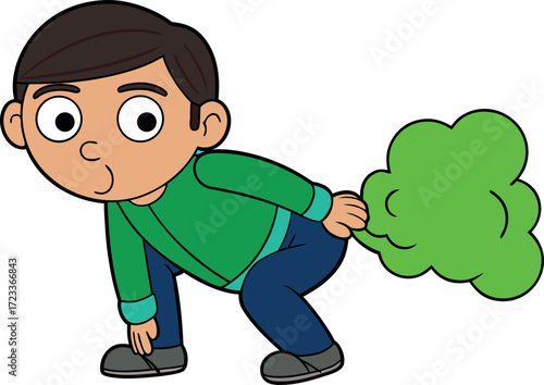 funny cartoon boy, farting doodle illustration, comic boy action, humor cartoon doodle, silly boy doodle, childish cartoon joke, animated funny action, gag doodle cartoon, humorous comic boy, cartoon 