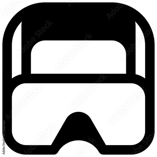 Sunglasses. Outlined stroke vector icon with black-filled details.