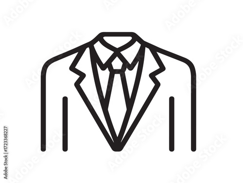 Professional Business Finance Symbol with Elegant Minimalist Vector Illustration