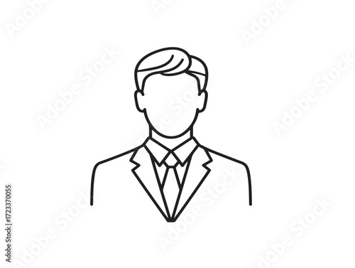 Minimalist business icon showcasing innovative professional concepts