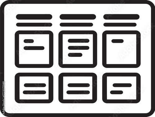 Professional business model canvas illustration with modern appeal