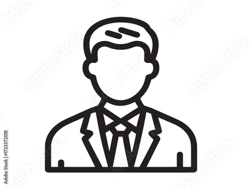 Attractive line art business motivation icon for corporate concepts