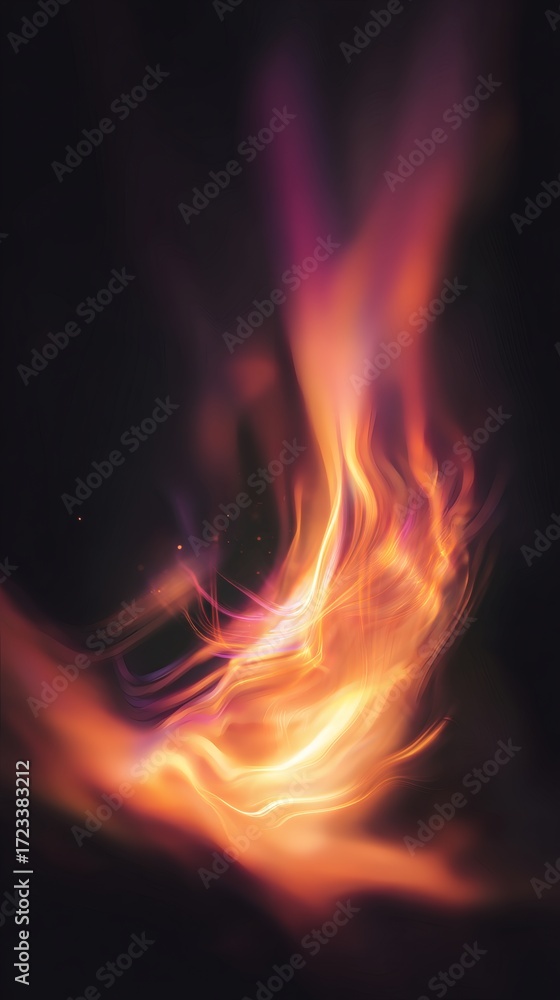 Fototapeta premium streak. Abstract motion blur with vibrant color streaks, conveying dynamic energy against a dark, softly glowing background. public awareness campaigns.
