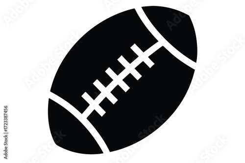 football icon silhouette vector illustration