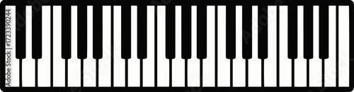 Piano Keyboard Adobe Illustrator AI File