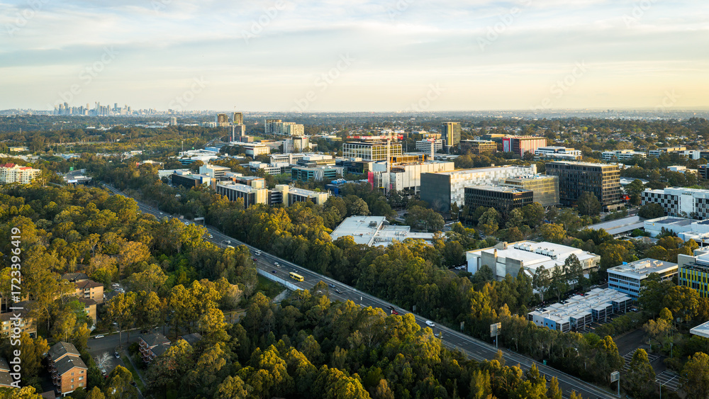 Obraz premium Macquarie park CBD Views