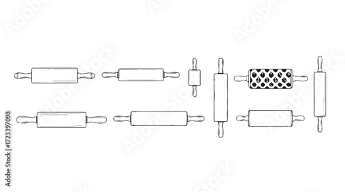 Close-up of a tattoo machine and its components arranged for disassembly and maintenance silhouette
