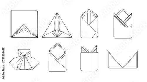 Elegant origami paper folding techniques for gift wrapping and craft projects silhouette