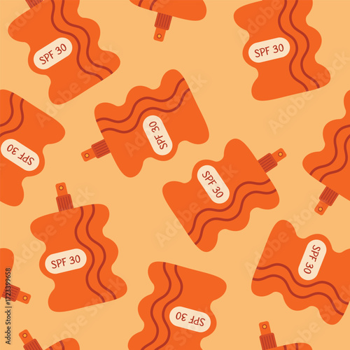 Sunscreen protection spf skin care pattern