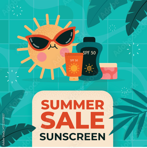 Sunscreen protection spf skin care instagram post