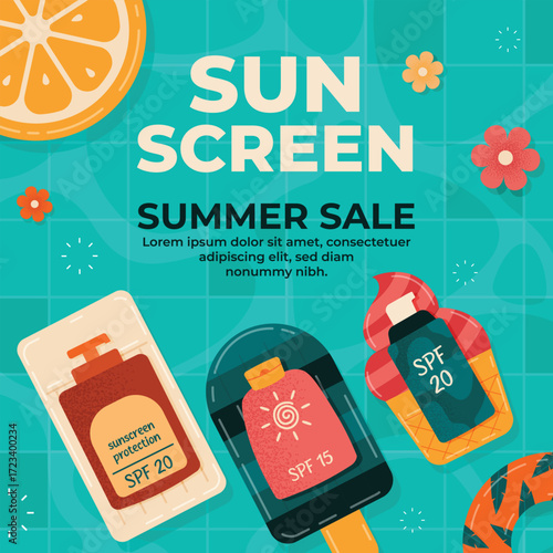 Sunscreen protection spf skin care instagram post