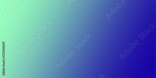 A smooth gradient transitions from a light mint green on the left to a deep indigo blue on the right, creating a serene and modern background for design.