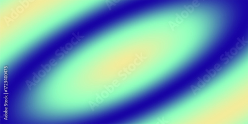 Abstract gradient background with smooth elliptical shapes and a vibrant color transition from deep blue to light yellow through soft green.