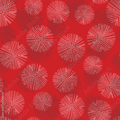 Seamless floral pattern based on traditional folk art ornaments. Colorful flowers on color background. Scandinavian style. Sweden nordic style. Vector illustration. Simple minimalistic pattern.